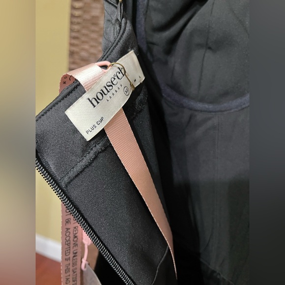 New House of CB Charmaine Corset Dress Black XS - MSRP $285 - Picture 9 of 12